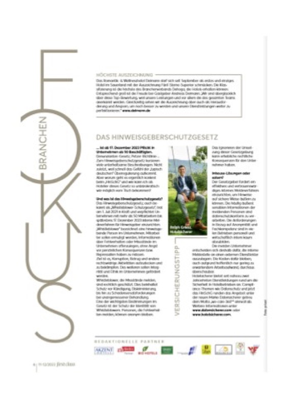 Hinweisgeberschutz: der HinSchG-Überblick zum Download